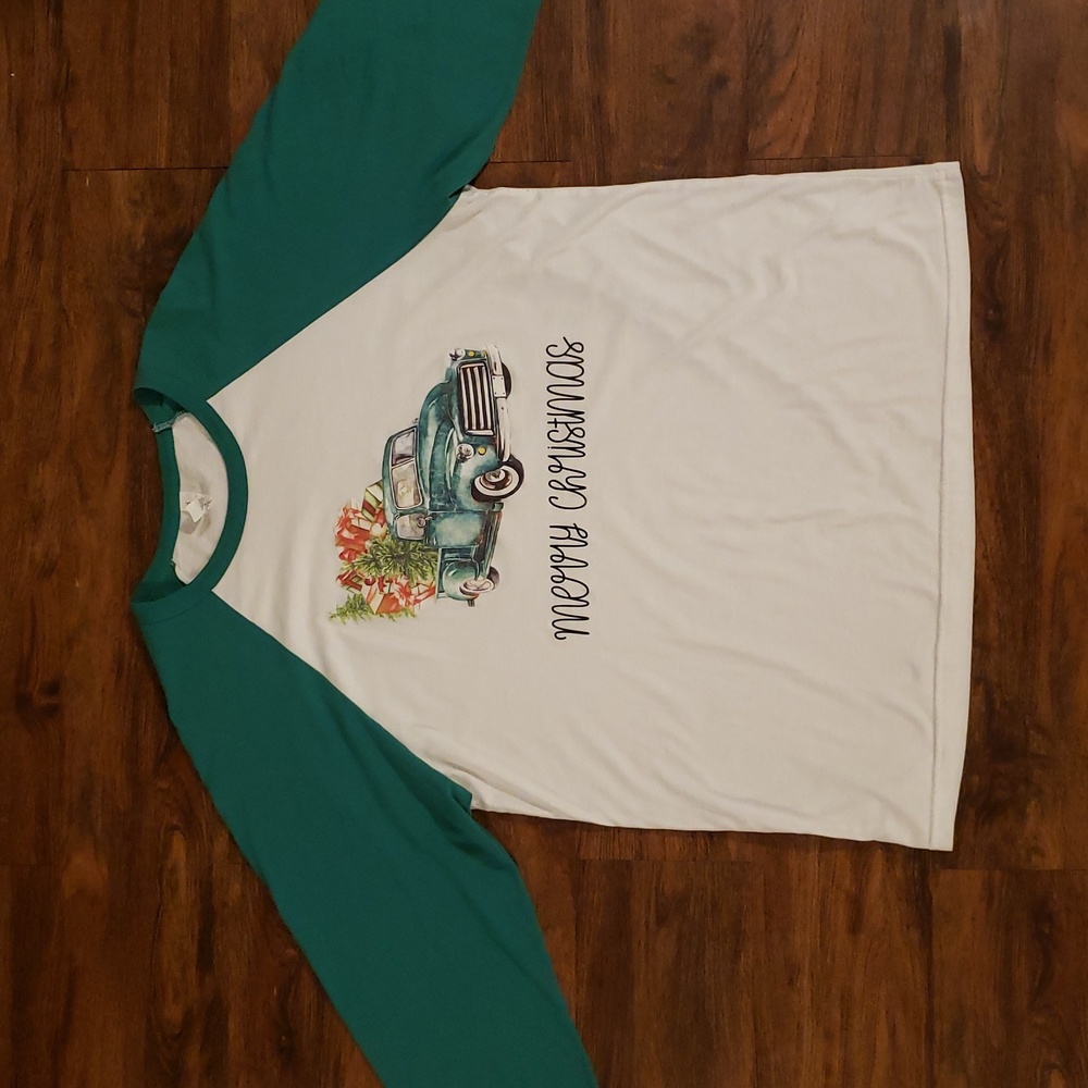 Merry Christmas Raglan Tee - Picture 3 of 5